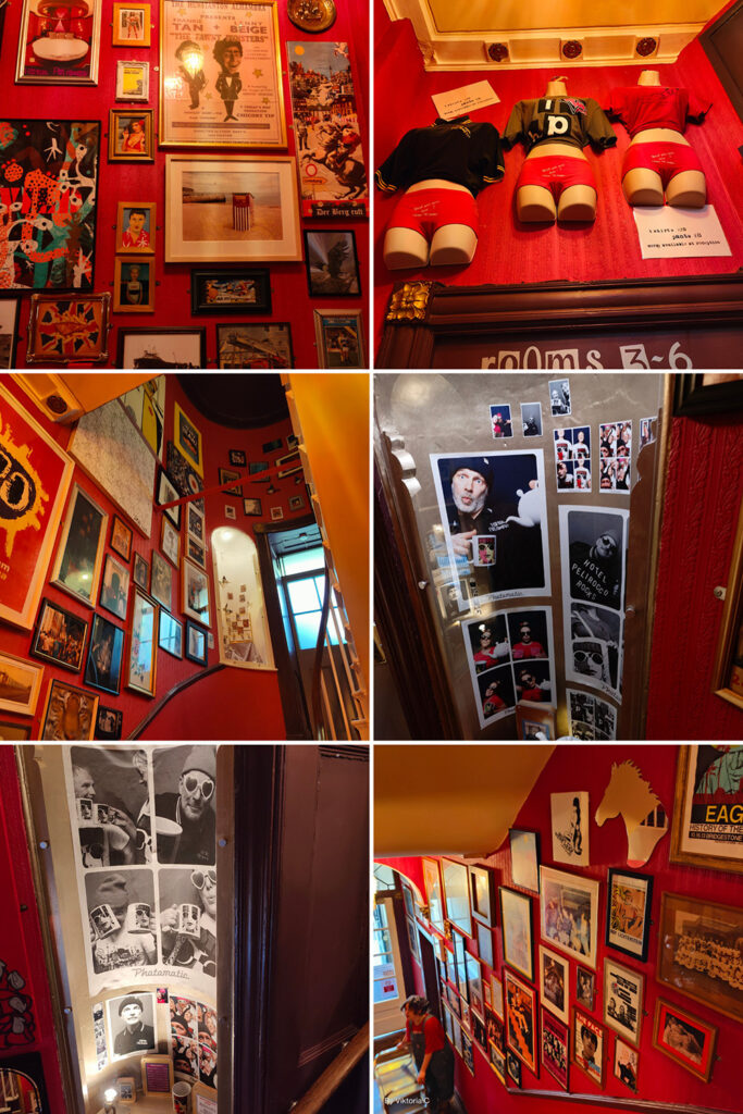 The Hotel Pelirocco internal decor, displaying the myriad of momentos and memorabilia. Photos: © 2023 Viktoria Cowley